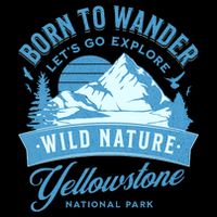 Vintage Yellowstone National Park Born To Wander Mug