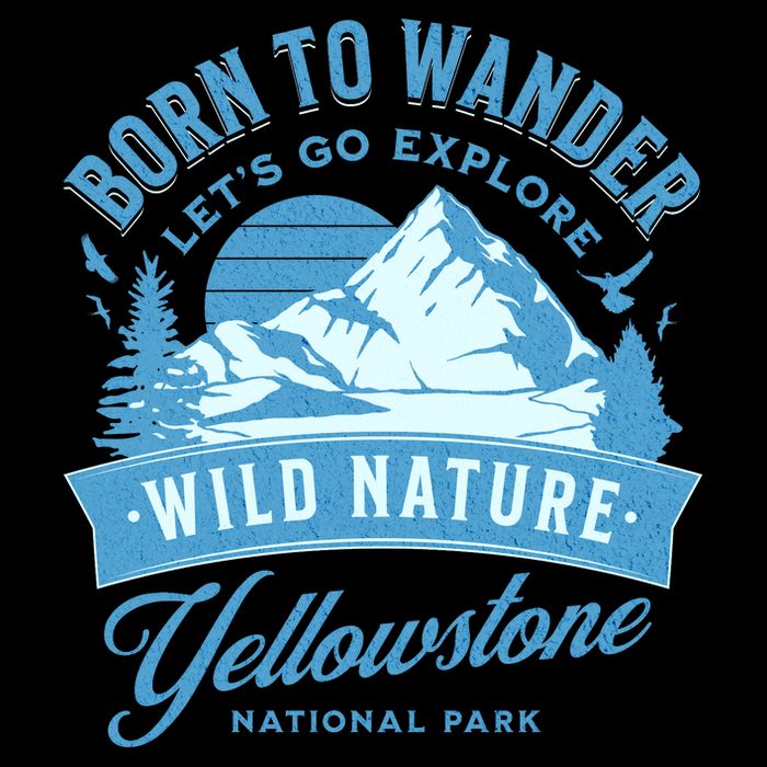 Vintage Yellowstone National Park Born To Wander Mug