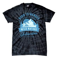 Vintage Yellowstone National Park Born To Wander Tie-Dye T-Shirt