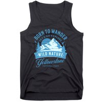 Vintage Yellowstone National Park Born To Wander Tank Top