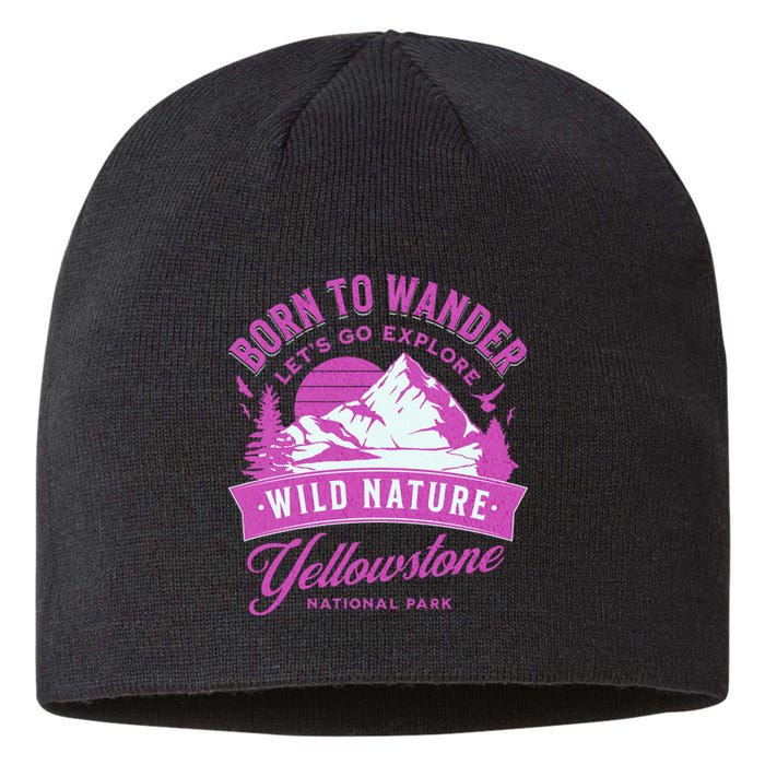 Vintage Yellowstone National Park Born To Wander Sustainable Beanie