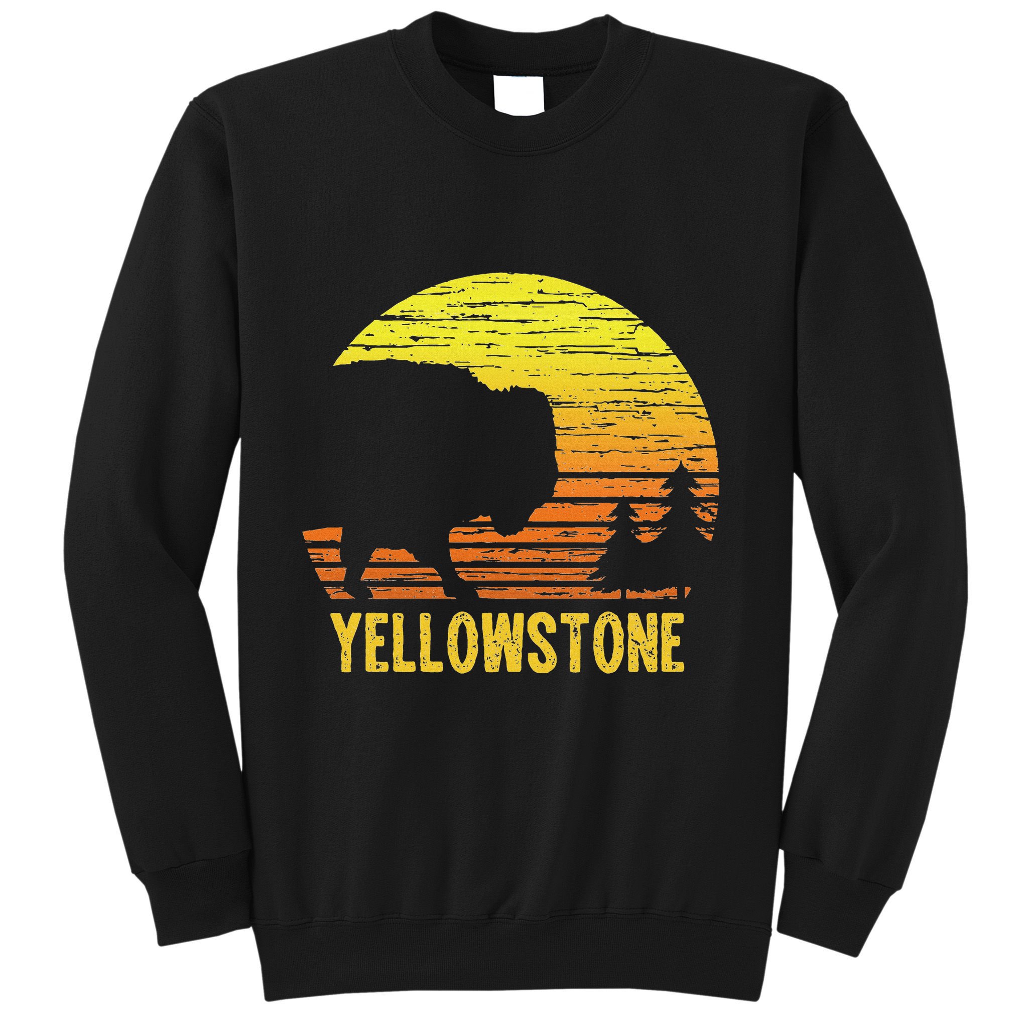 Vintage Yellowstone National Park Retro Travel Gift Sweatshirt