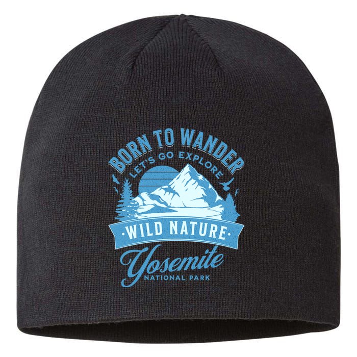 Vintage Yosemite National Park Born To Wander Sustainable Beanie