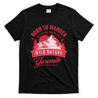 Vintage Yosemite National Park Born To Wander T-Shirt