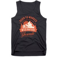 Vintage Yosemite National Park Born To Wander Tank Top