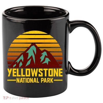Vintage Yellowstone National Park 11oz C Handle Ceramic Mug