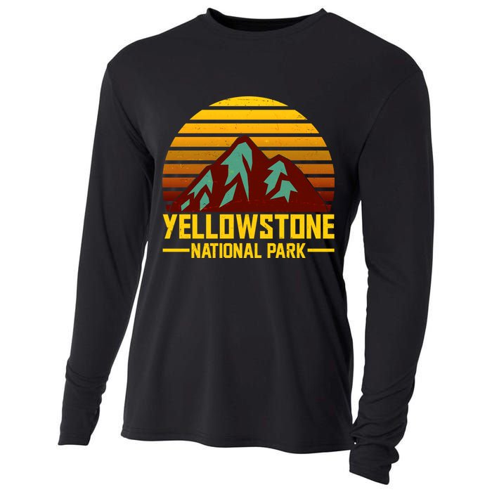 Vintage Yellowstone National Park Cooling Performance Long Sleeve Crew