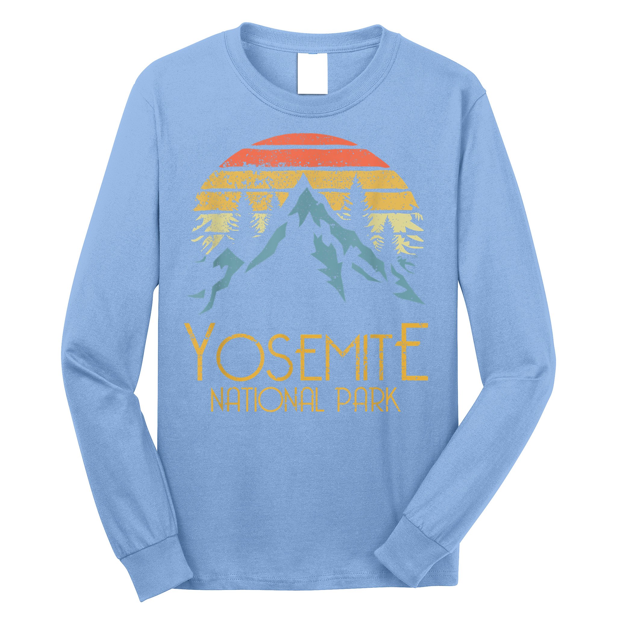 Vintage Yosemite National Park California Gift Long Sleeve Shirt