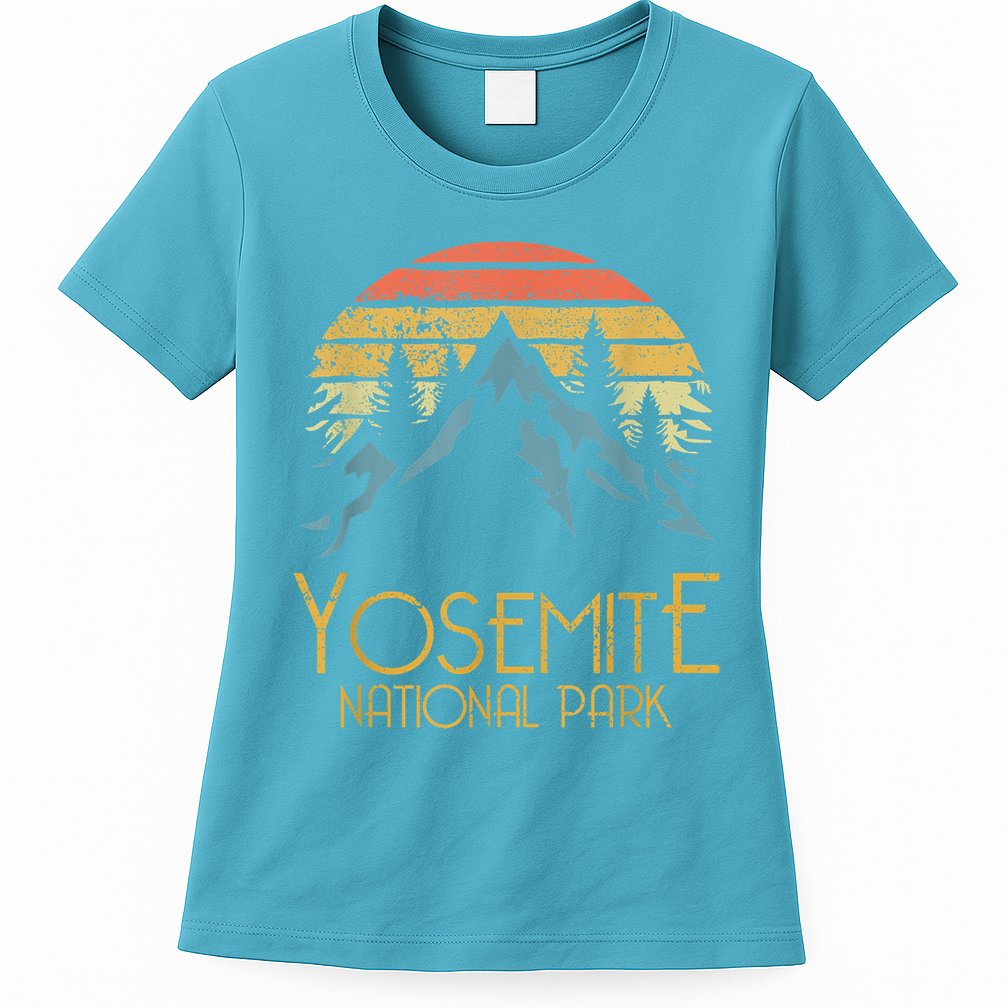 Vintage Yosemite National Park California Gift Womens T-Shirt