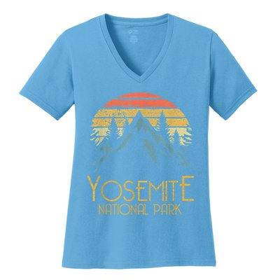 Vintage Yosemite National Park California Gift Women's V-Neck T-Shirt