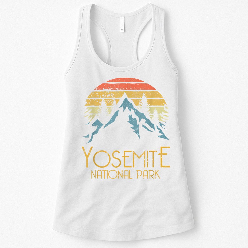 Vintage Yosemite National Park California Gift Womens Tank Top