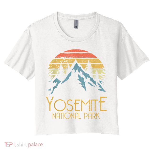 Vintage Yosemite National Park California Gift Crop Top