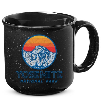 Vintage Yosemite National Park Eighties Graphic Badge Cool Gift 15oz Campfire Ceramic Mug