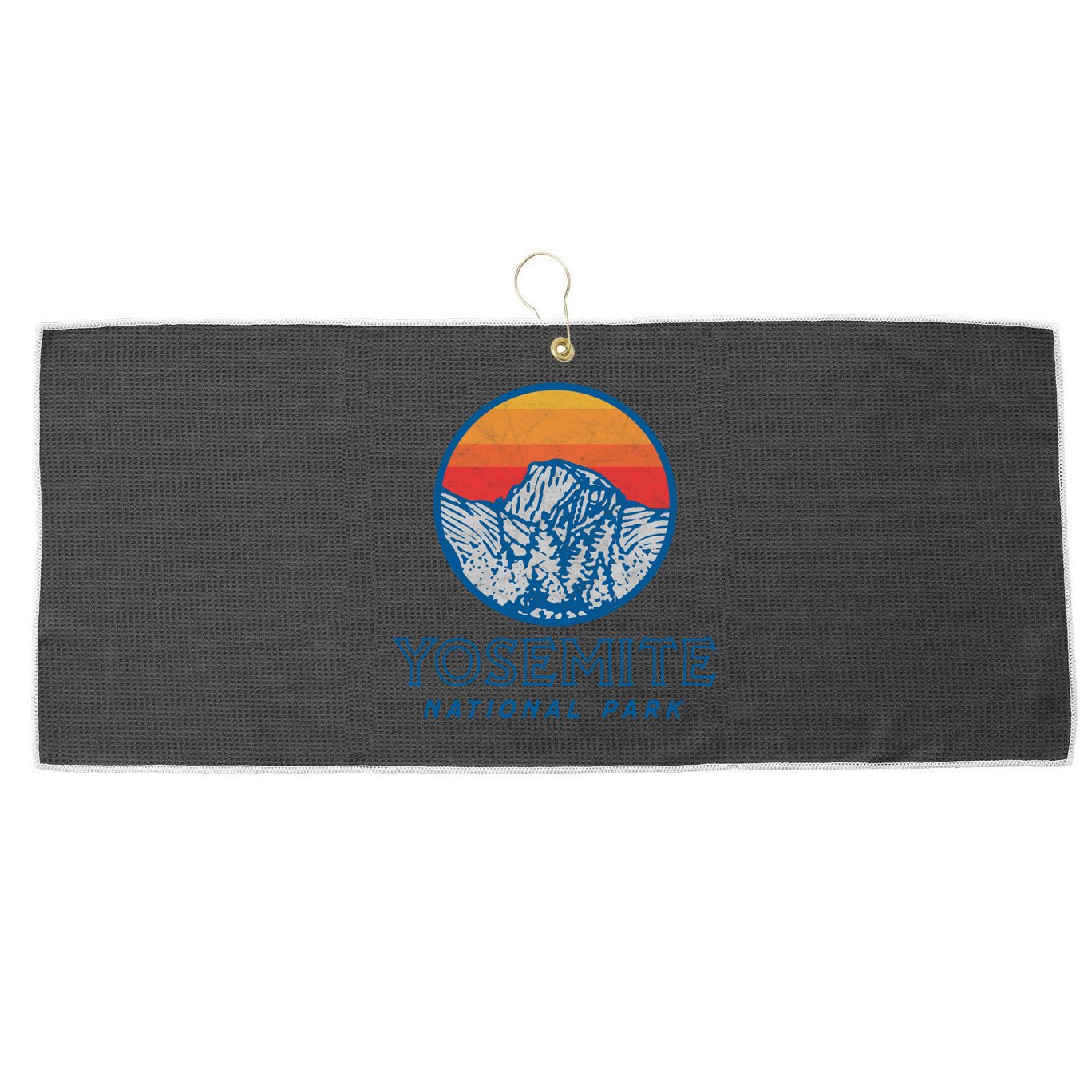 Vintage Yosemite National Park Eighties Graphic Badge Cool Gift Large Microfiber Waffle Golf Towel