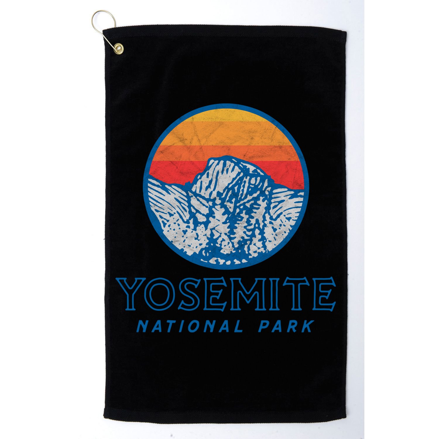 Vintage Yosemite National Park Eighties Graphic Badge Cool Gift Golf Towel
