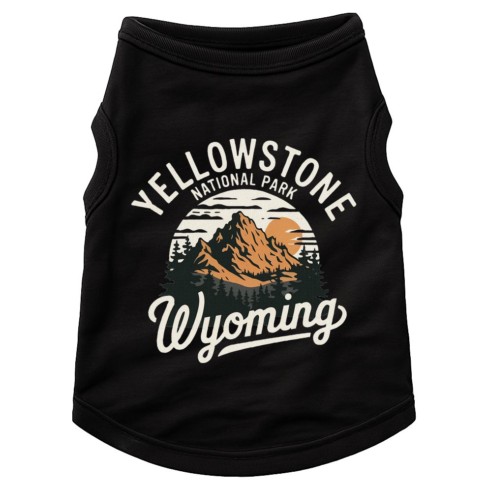 Vintage Yellowstone National Park Wyoming Doggie Tank