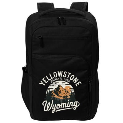 Vintage Yellowstone National Park Wyoming Impact Tech Backpack