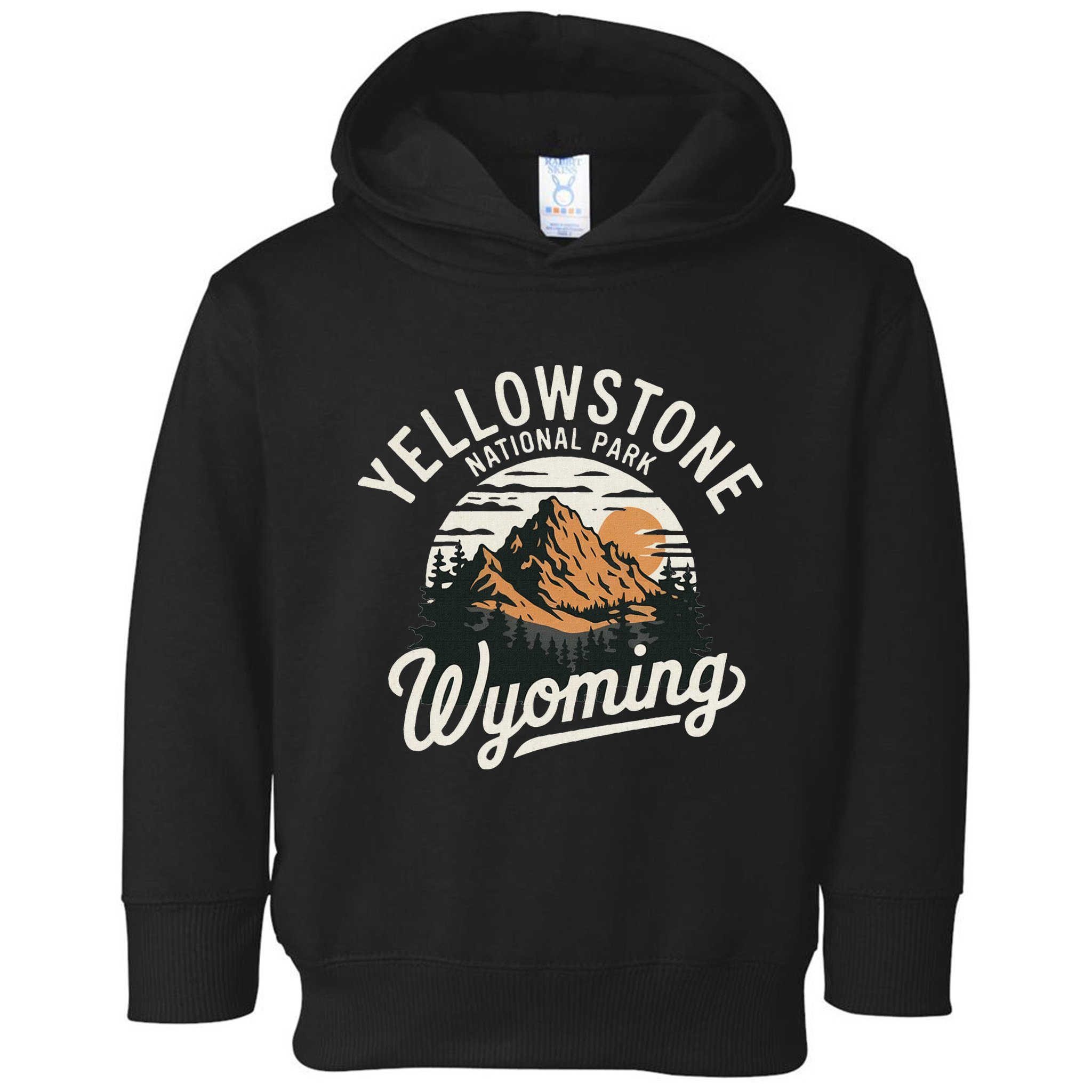 Vintage Yellowstone National Park Wyoming Toddler Hoodie