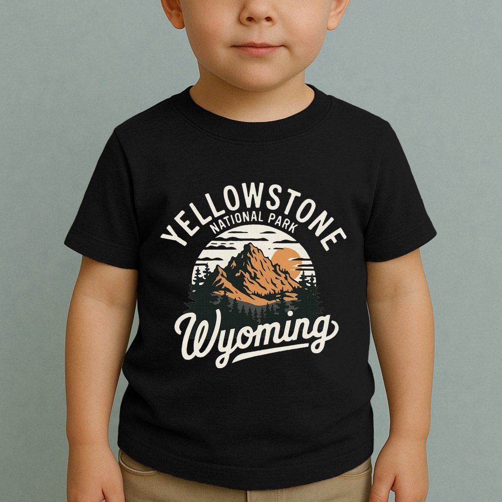 Vintage Yellowstone National Park Wyoming Toddler T-Shirt