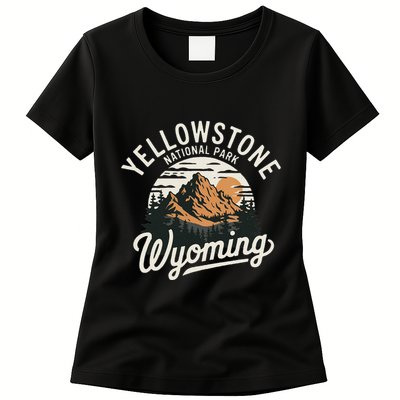 Vintage Yellowstone National Park Wyoming Womens T-Shirt