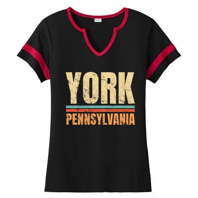 Vintage York Pennsylvania Ladies Halftime Notch Neck Tee