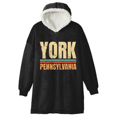 Vintage York Pennsylvania Hooded Wearable Blanket