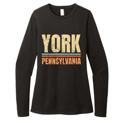 Vintage York Pennsylvania Womens CVC Long Sleeve Shirt