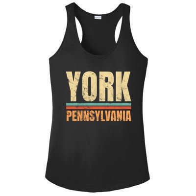 Vintage York Pennsylvania Ladies PosiCharge Competitor Racerback Tank