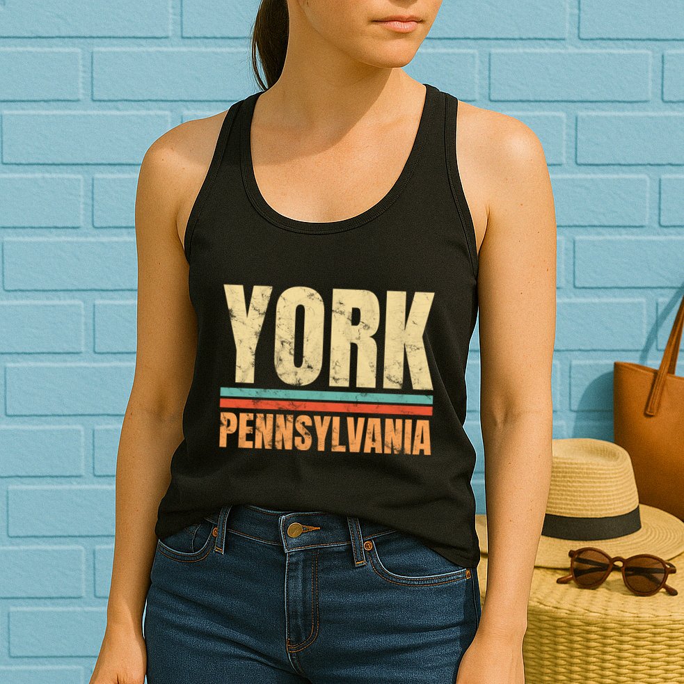 Vintage York Pennsylvania Womens Tank Top