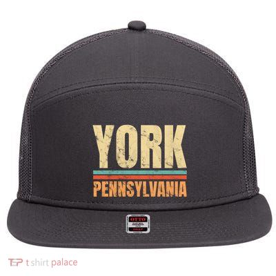 Vintage York Pennsylvania 7 Panel Mesh Trucker Snapback Hat