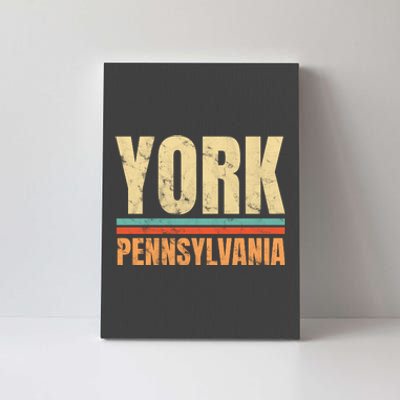 Vintage York Pennsylvania Canvas