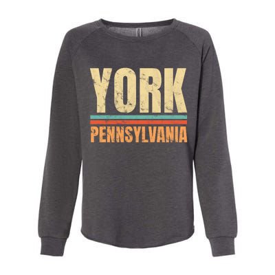 Vintage York Pennsylvania Womens California Wash Sweatshirt