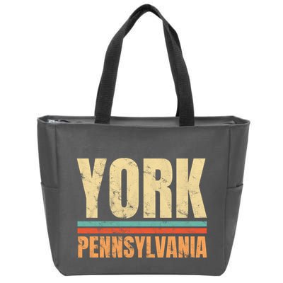 Vintage York Pennsylvania Zip Tote Bag
