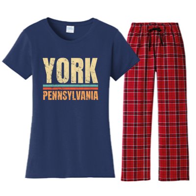 Vintage York Pennsylvania Women's Flannel Pajama Set