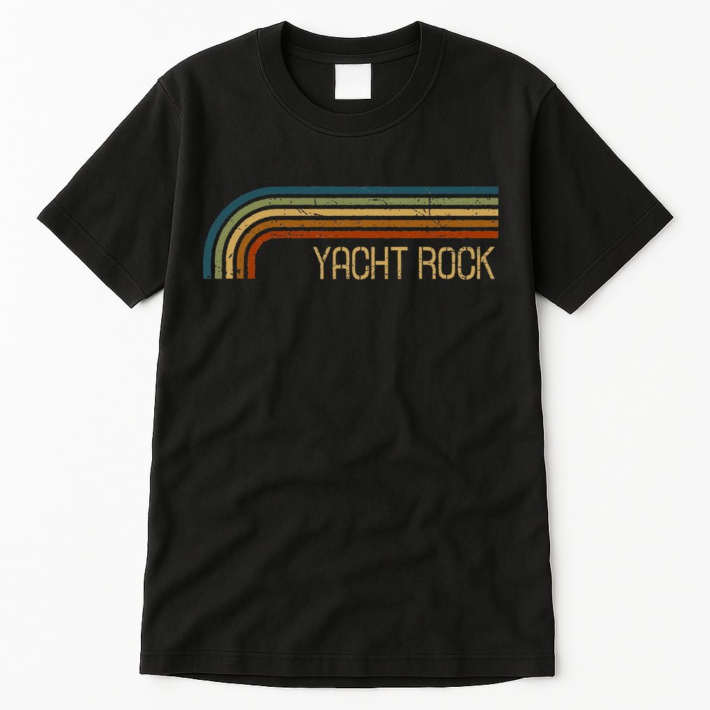 Vintage Yacht Rock Retro Stripes Tall T-Shirt