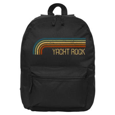 Vintage Yacht Rock Retro Stripes 16 in Basic Backpack