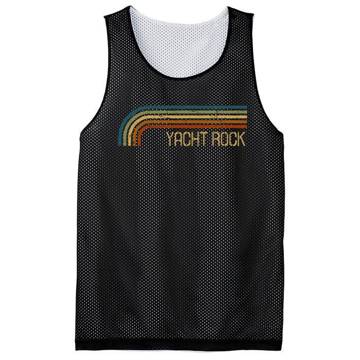 Vintage Yacht Rock Retro Stripes Mesh Reversible Basketball Jersey Tank