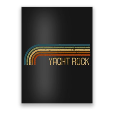 Vintage Yacht Rock Retro Stripes Poster