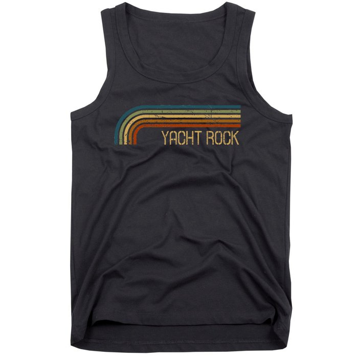 Vintage Yacht Rock Retro Stripes Tank Top