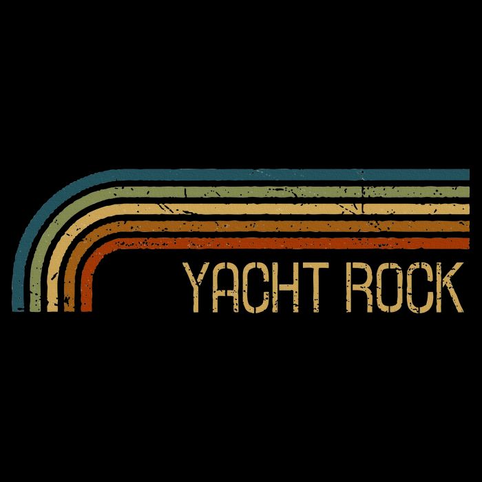Vintage Yacht Rock Retro Stripes Womens T-Shirt