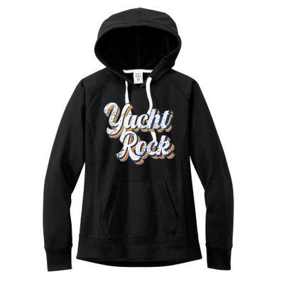 Vintage Yacht Rock Party Boat Drinking Women's Fleece Hoodie