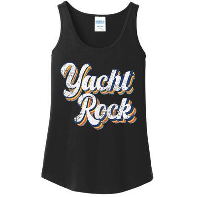 Vintage Yacht Rock Party Boat Drinking Ladies Essential Tank