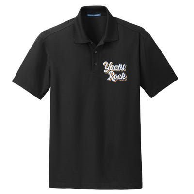 Vintage Yacht Rock Party Boat Drinking Dry Zone Grid Polo