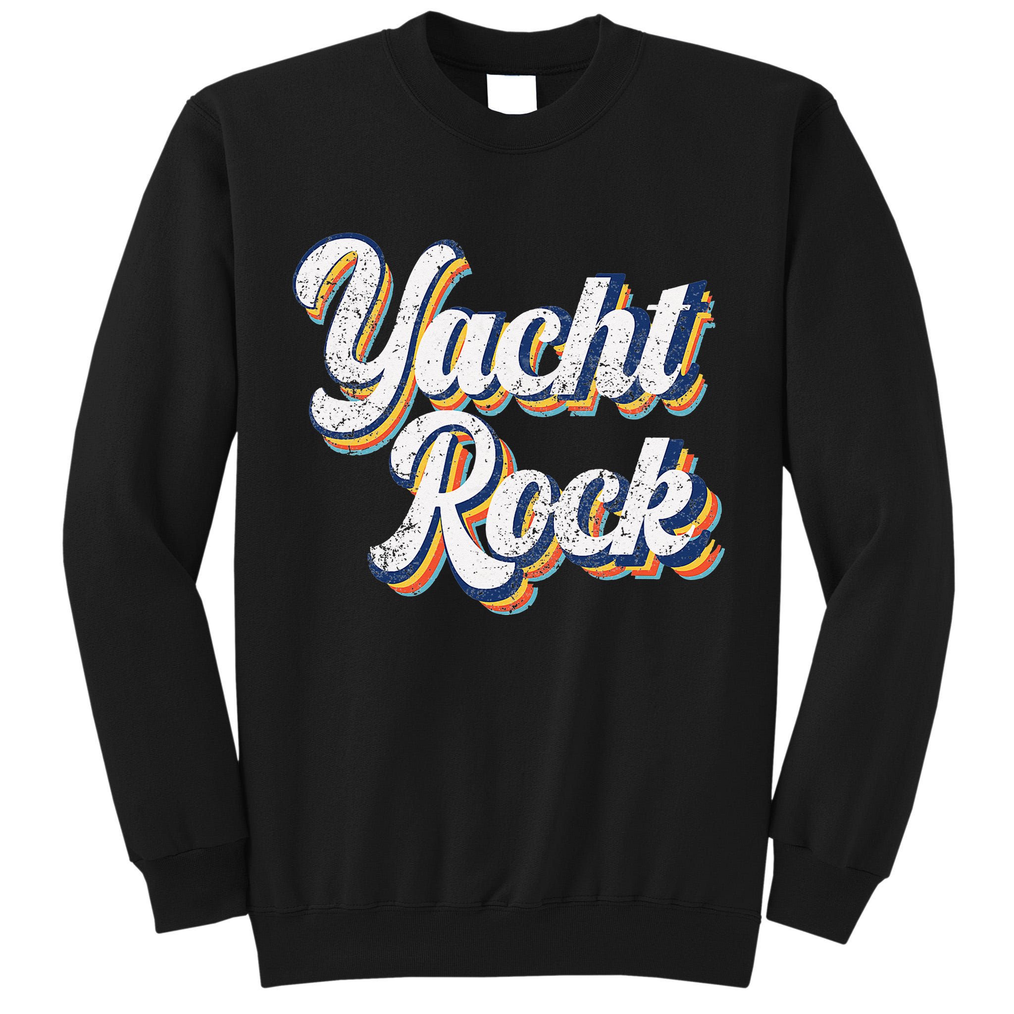 Vintage Yacht Rock Party Boat Drinking Tall Sweatshirt