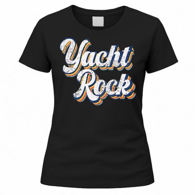 Vintage Yacht Rock Party Boat Drinking Women's T-Shirt