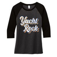 Vintage Yacht Rock Party Boat Drinking Women's Tri-Blend 3/4-Sleeve Raglan Shirt