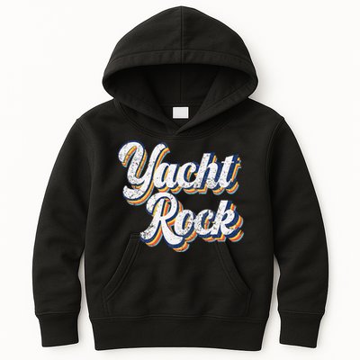 Vintage Yacht Rock Party Boat Drinking Kids Hoodie