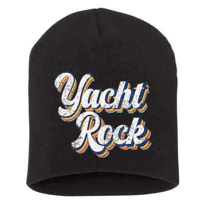 Vintage Yacht Rock Party Boat Drinking Short Acrylic Beanie