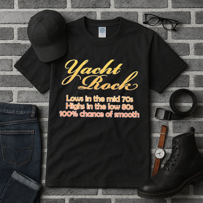 Vintage Yacht Rock Music Mid 70s Low 80s Tall T-Shirt
