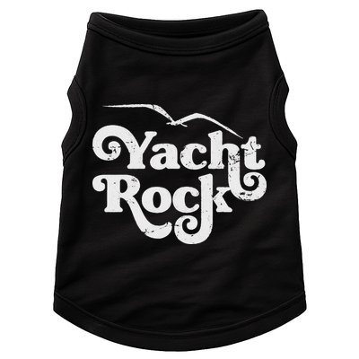 Vintage Yacht Rock Retro Faded Aesthetic Fan Design Doggie Tank